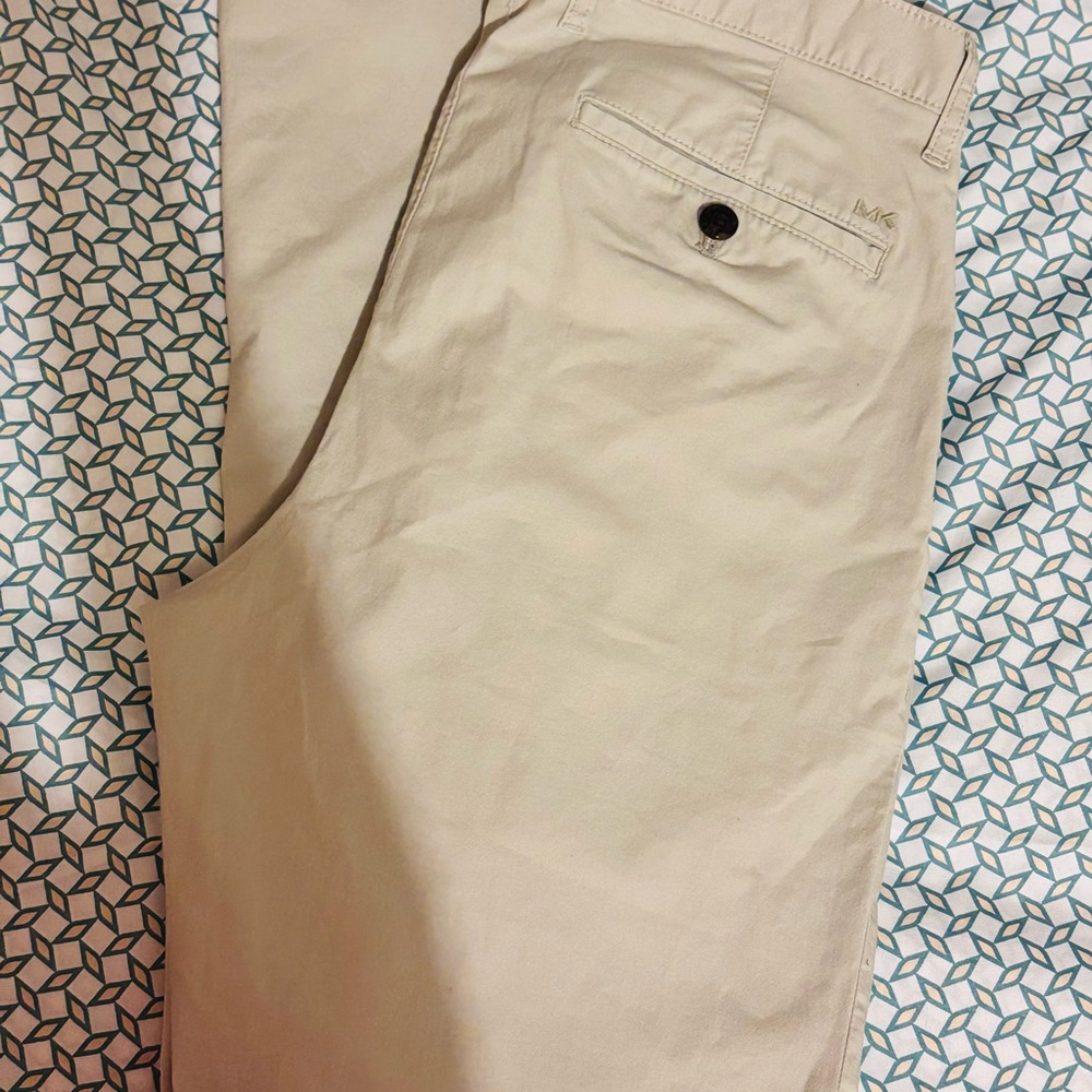 Michael Kors Light Gray Slim Fit Trousers